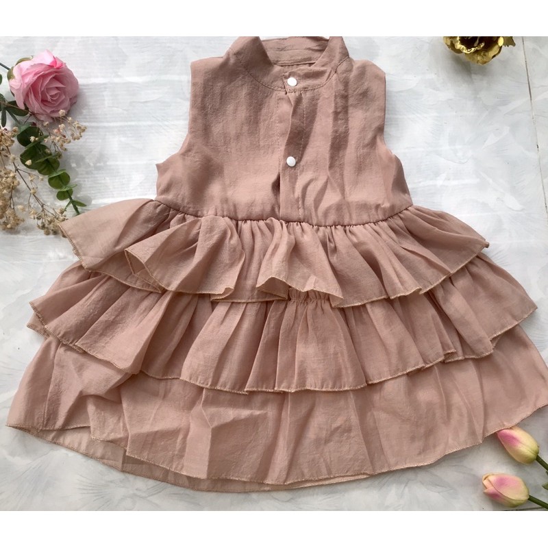Đầm xòe 3 tầng dành cho bé gái