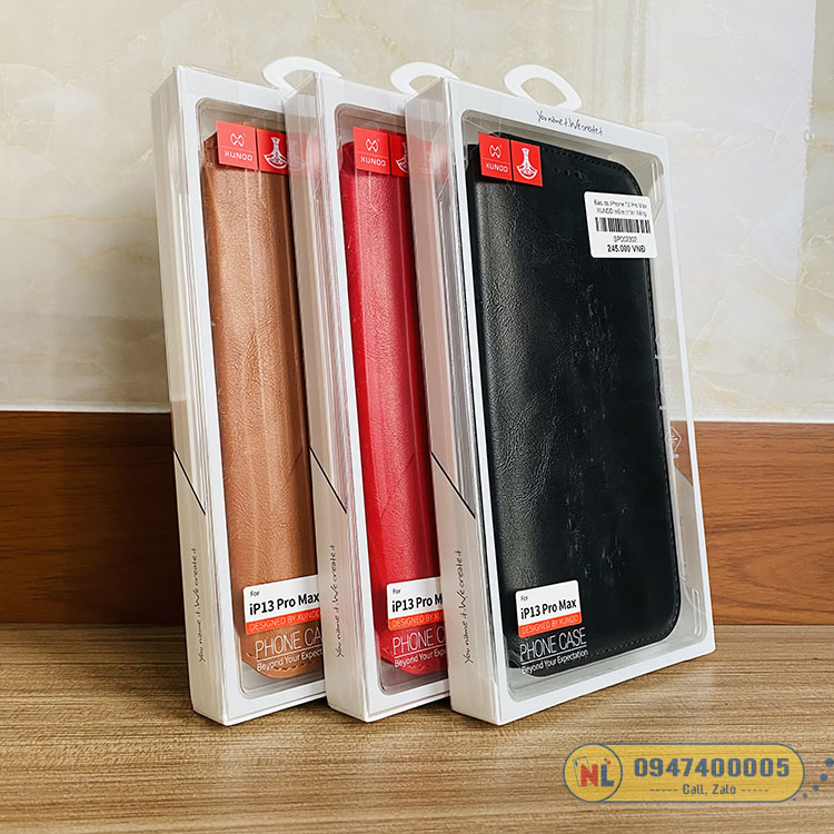 Bao da iPhone 13 Pro Max XUNDD chứa thẻ