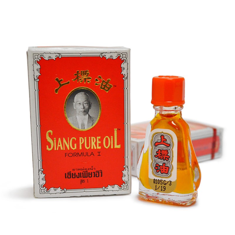 [GIẢM NHANH CƠN ĐAU] 01 Chai x 3cc Dầu Gió Đỏ Ông Già Thái Lan Siang Pure Oil Formula I Thái Lan.(Date: 06/2024)-[ 12.12 Hot Deals ]
