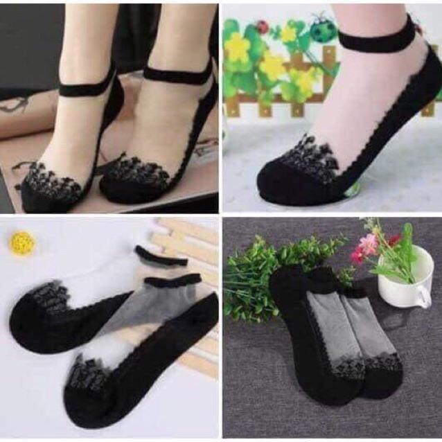 Set 10 Đôi Tất Hài Ren Công Chúa