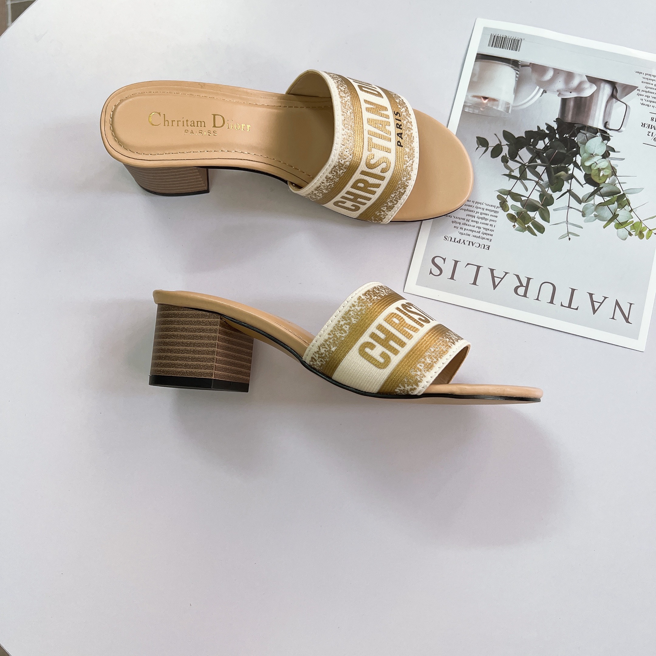 Guốc Christian Dior gót 5p