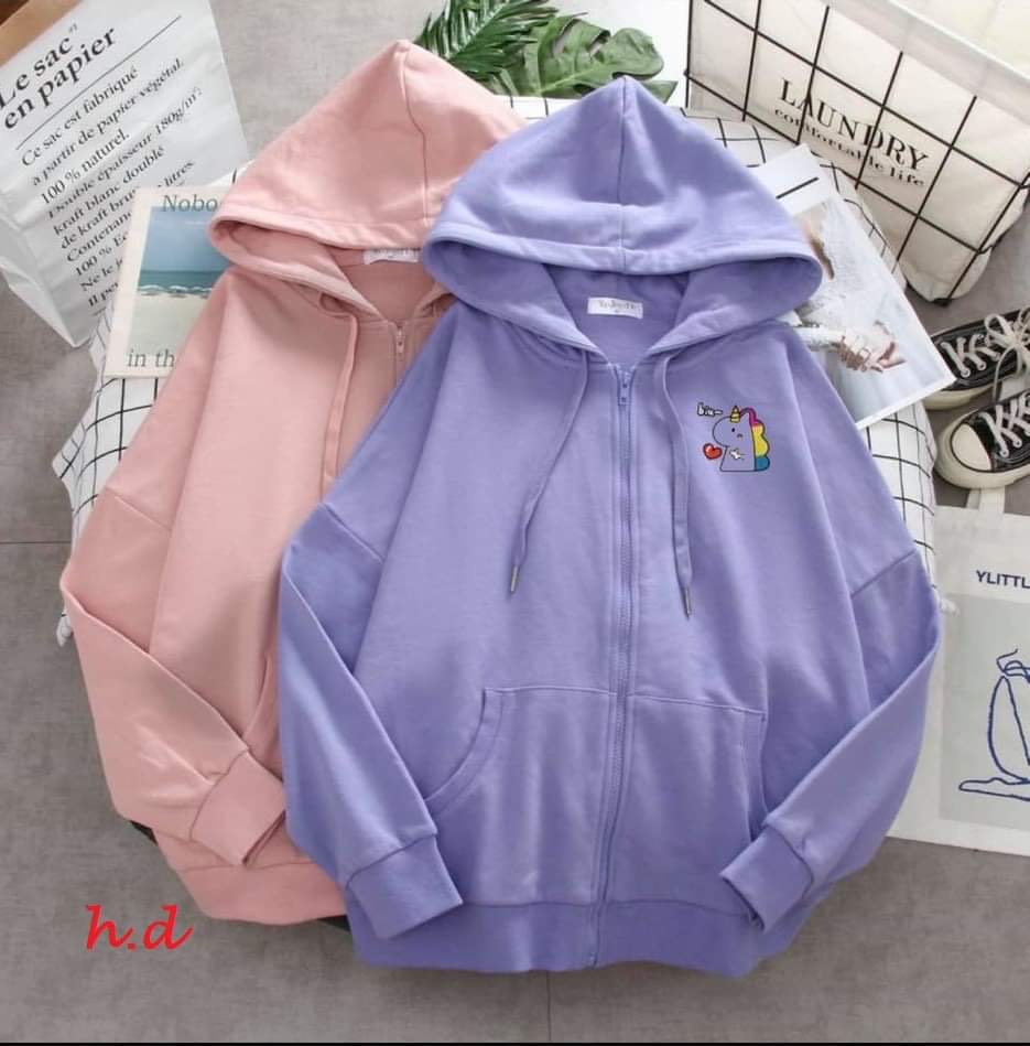 Áo nỉ khoá mũ ngựa thả tim HDA1020