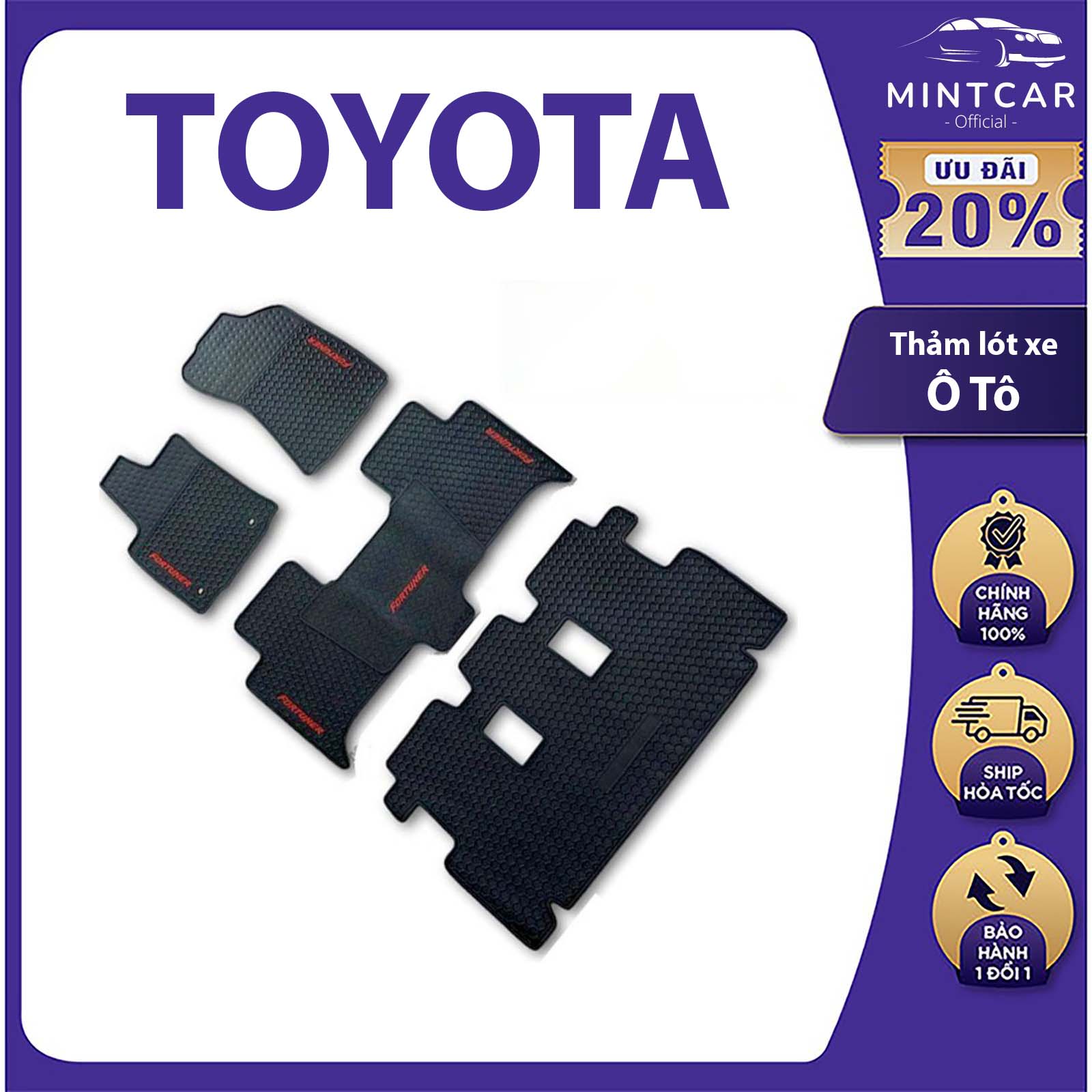 Thảm lót sàn ô tô lót sàn cao su 3d xe toyota cross hàng cao cấp