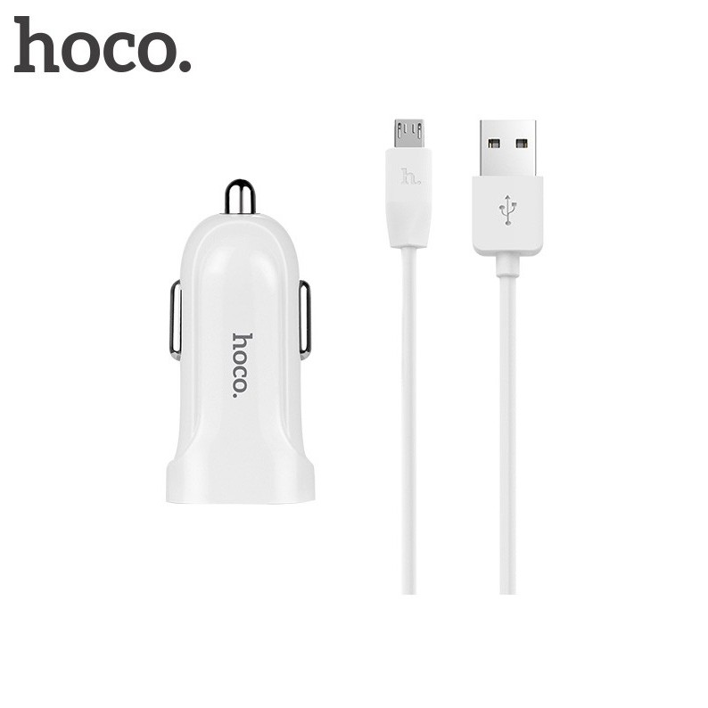 Tẩu sạc oto HOCO Z2 (ko cáp) (kèm cáp lightning Micro)