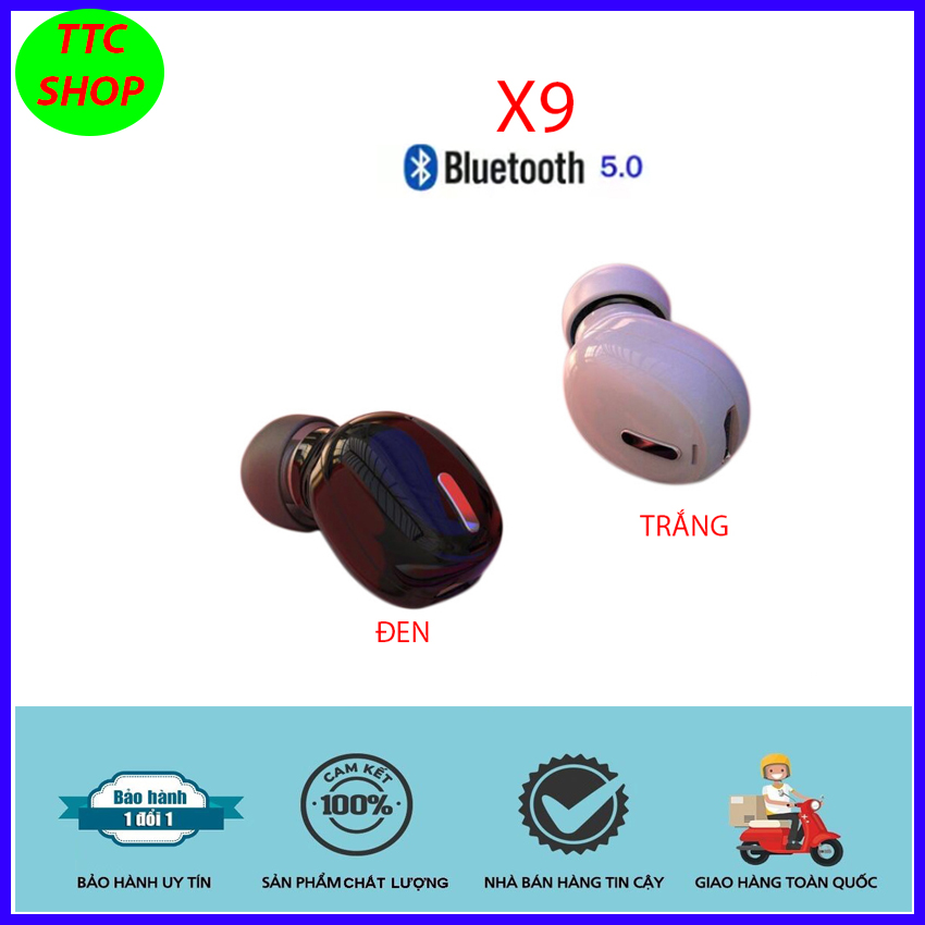 tai nghe bluetooth 5.0 kèm mid X9 - hàng nhập khẩu