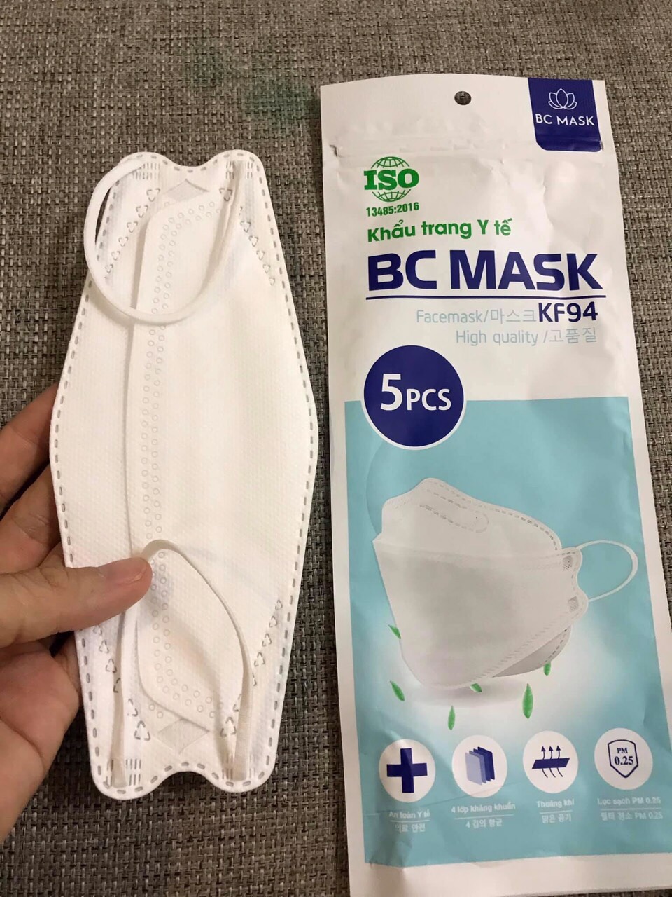 Set 5 Chiếc Khẩu trang 4 Lớp KF94 BC MASK