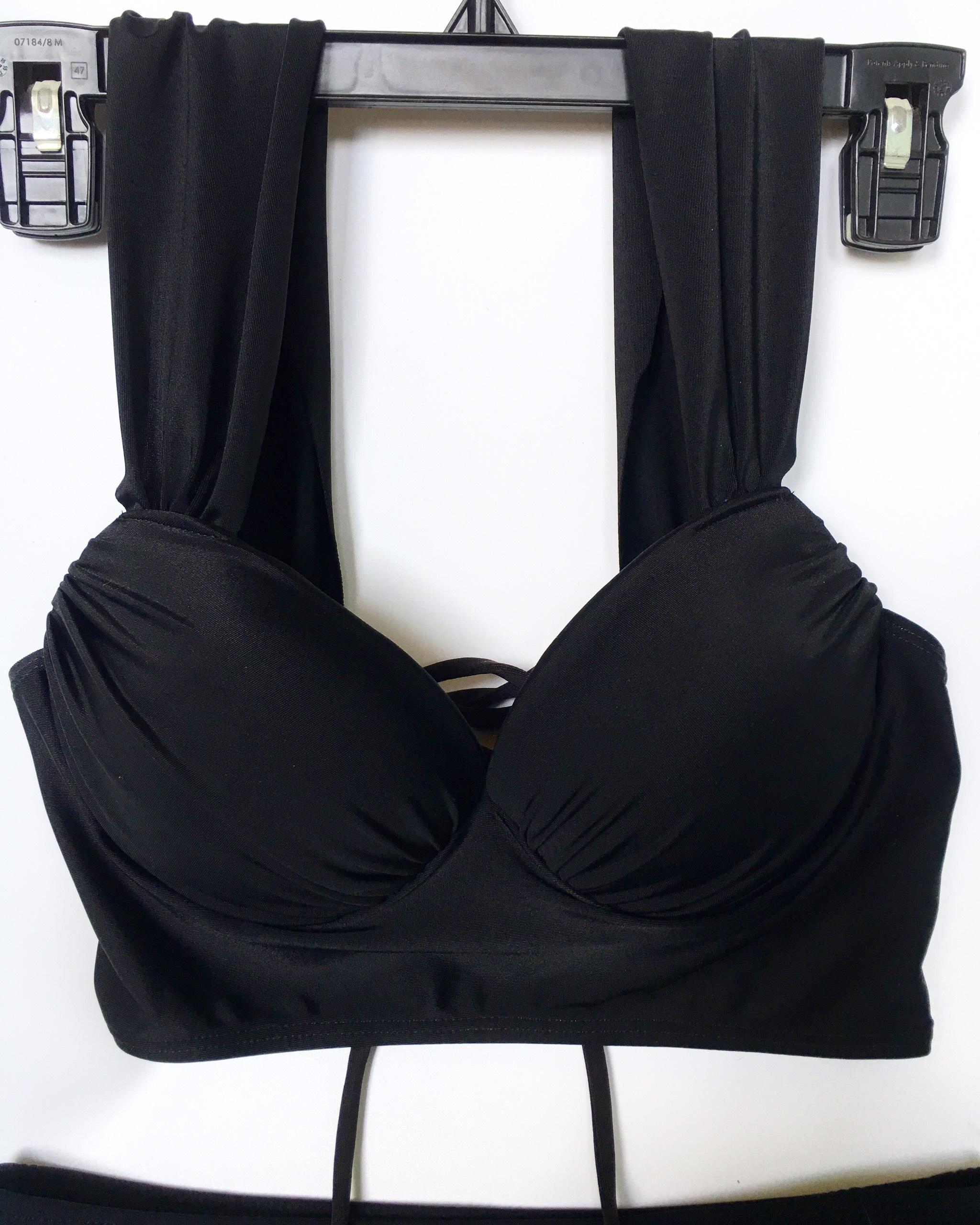 Bikini cúp ngực quần nhún cạp cao (3 màu)