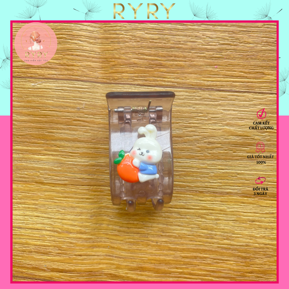 Kẹp Tóc Càng Cua 5 Răng Hoạt Hình Siêu Cute
