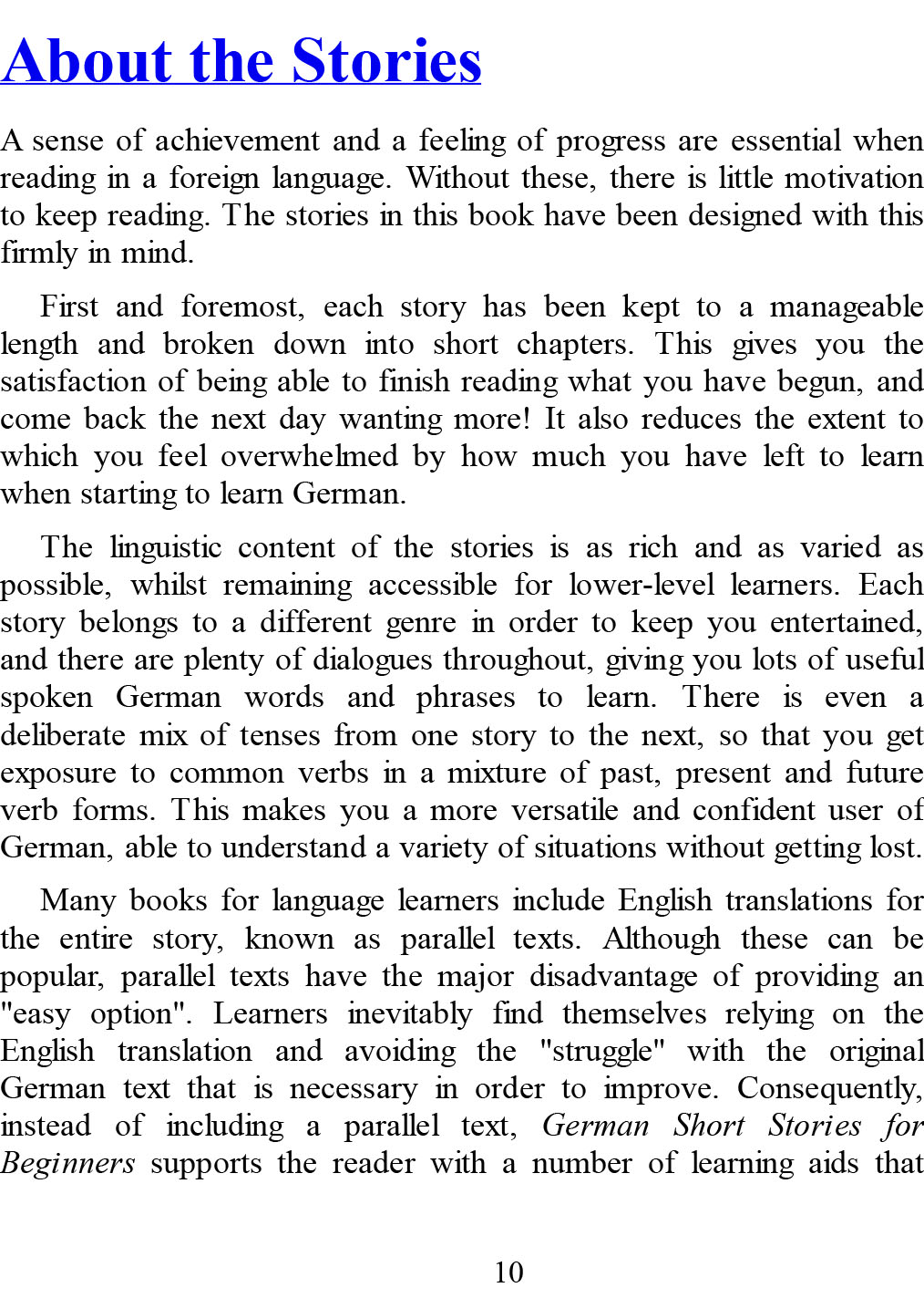 Sách Tiếng Anh GERMAN SHORTSTORIES FOR BEGINNER (Sách đen trắng)