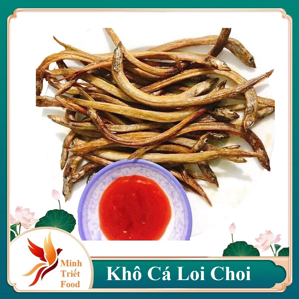 500gr khô cá loi choi đặc sản cà mau, mồi bém bàn nhậu