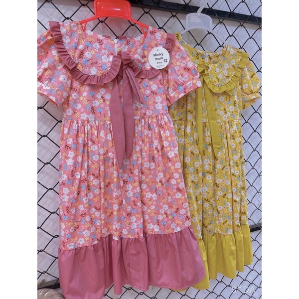 vải thô cotton hoa D21 mềm mát may váy áo