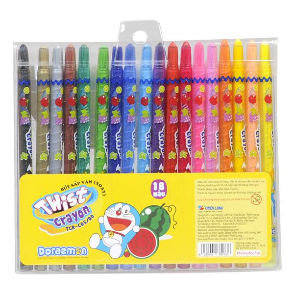 Bút sáp vặn Colokit Doraemon TCR-C05/DO