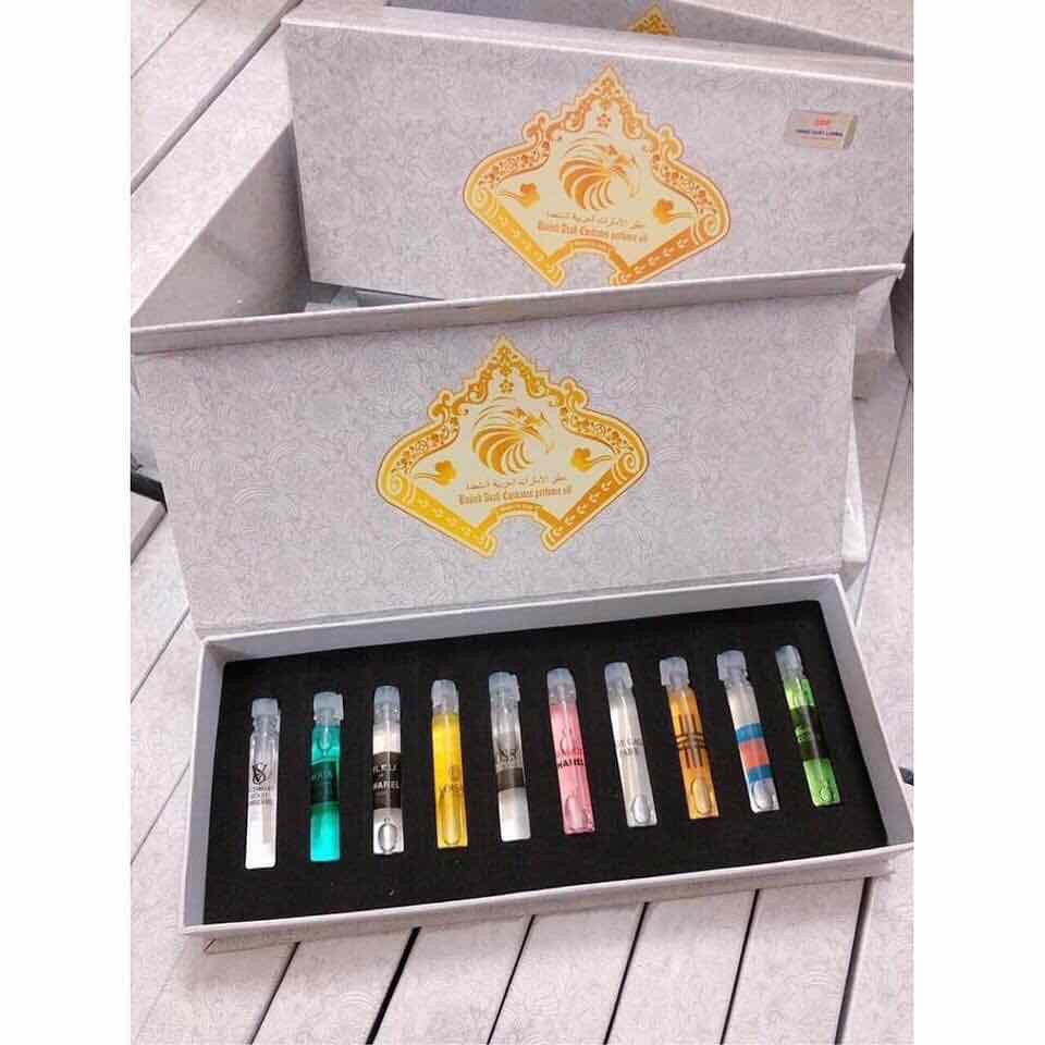 Nước hoa tinh dầu Dubai Bộ Test 10 chai#2ml
