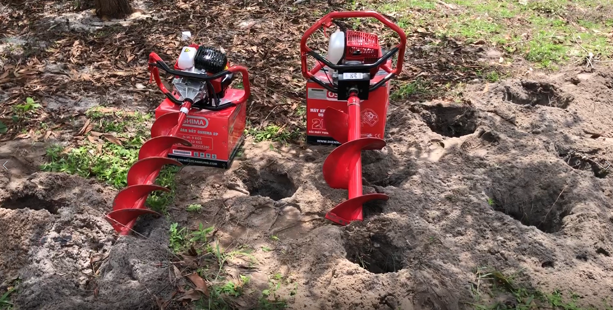 [HCM][Trả góp 0%] Máy khoan đất oshima 2ps tặng kèm mũi khoan 150mm