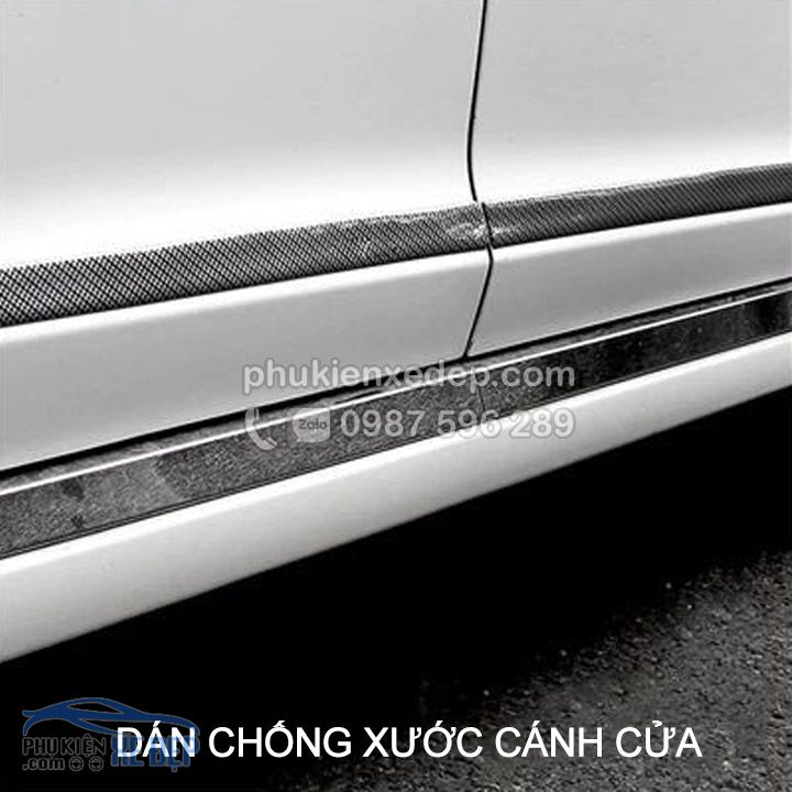 Nẹp Carbon 5D Chống Va Đập Cốp Xe, Nẹp Bước Chân