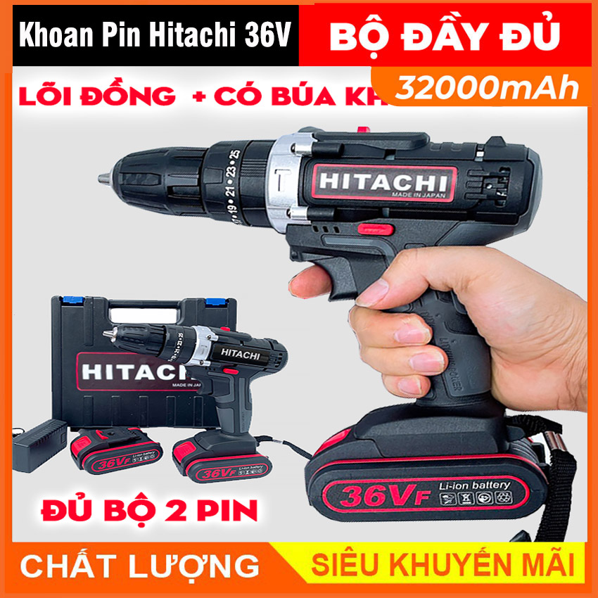 Máy khoan Pin Hitachi 36V