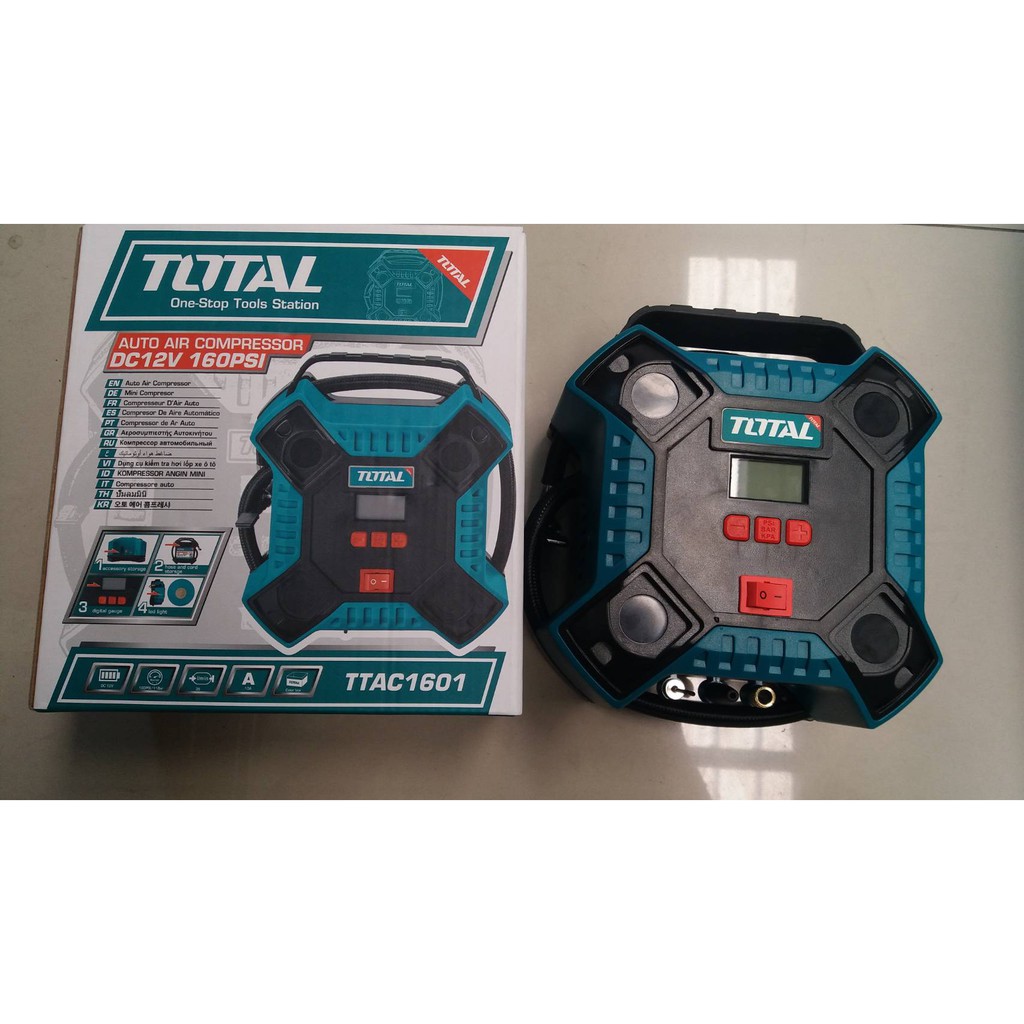 Máy bơm hơi lốp xe ô tô 12v total ttac1601