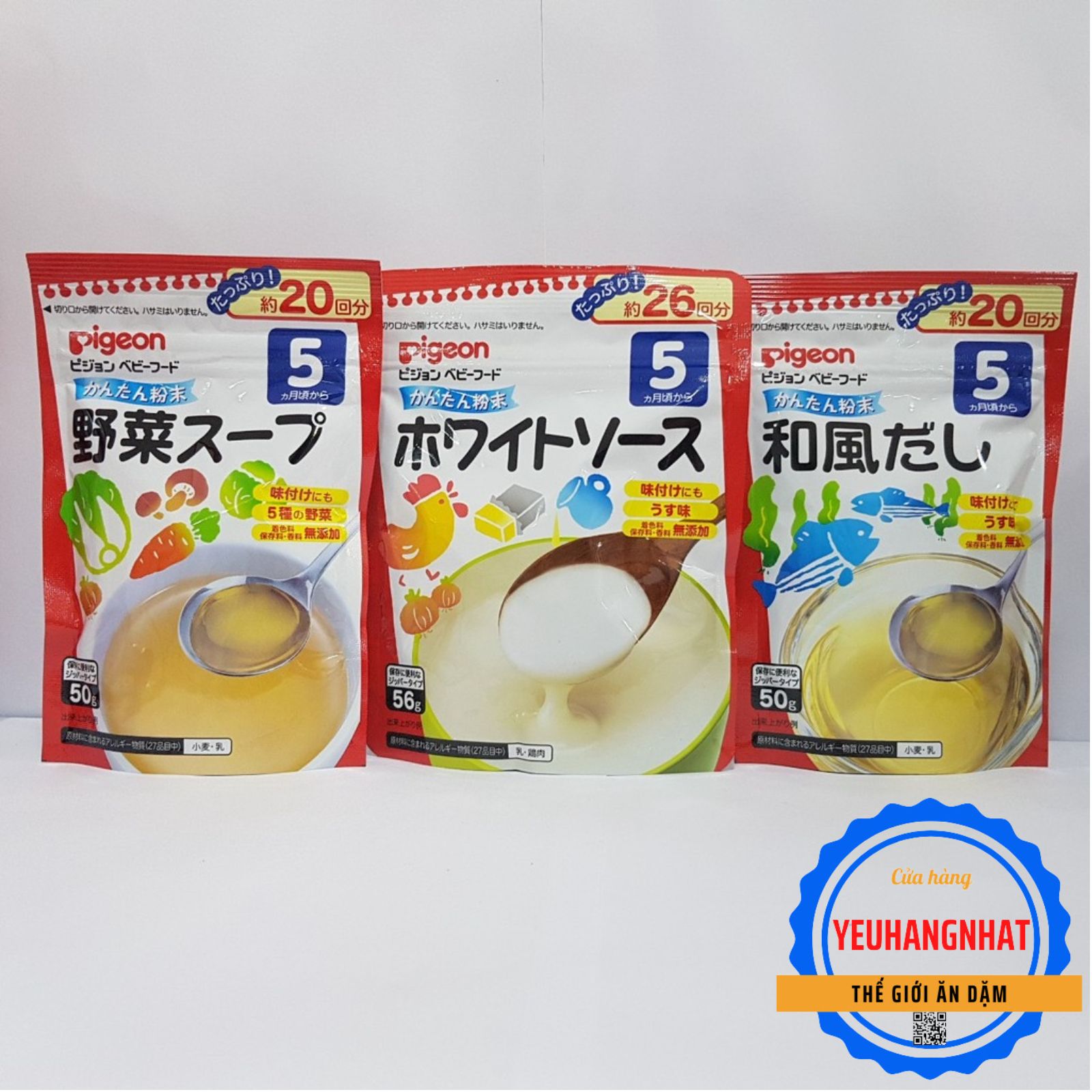 Bột Nêm Dashi Pigeon 50gram vị súp miso Nhật bản
