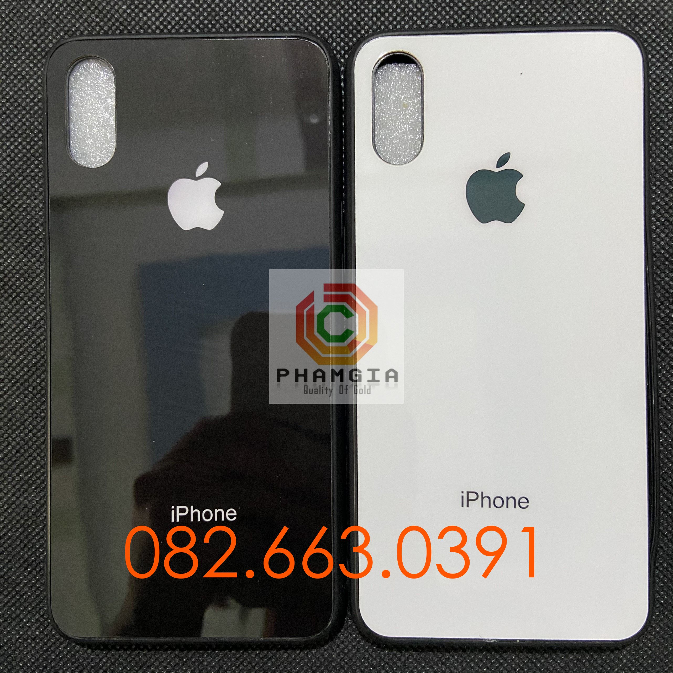 Ốp lưng giả iphone cho Realme 2 pro / Realme 3 pro / Realme 3 gương cường lực chống bể