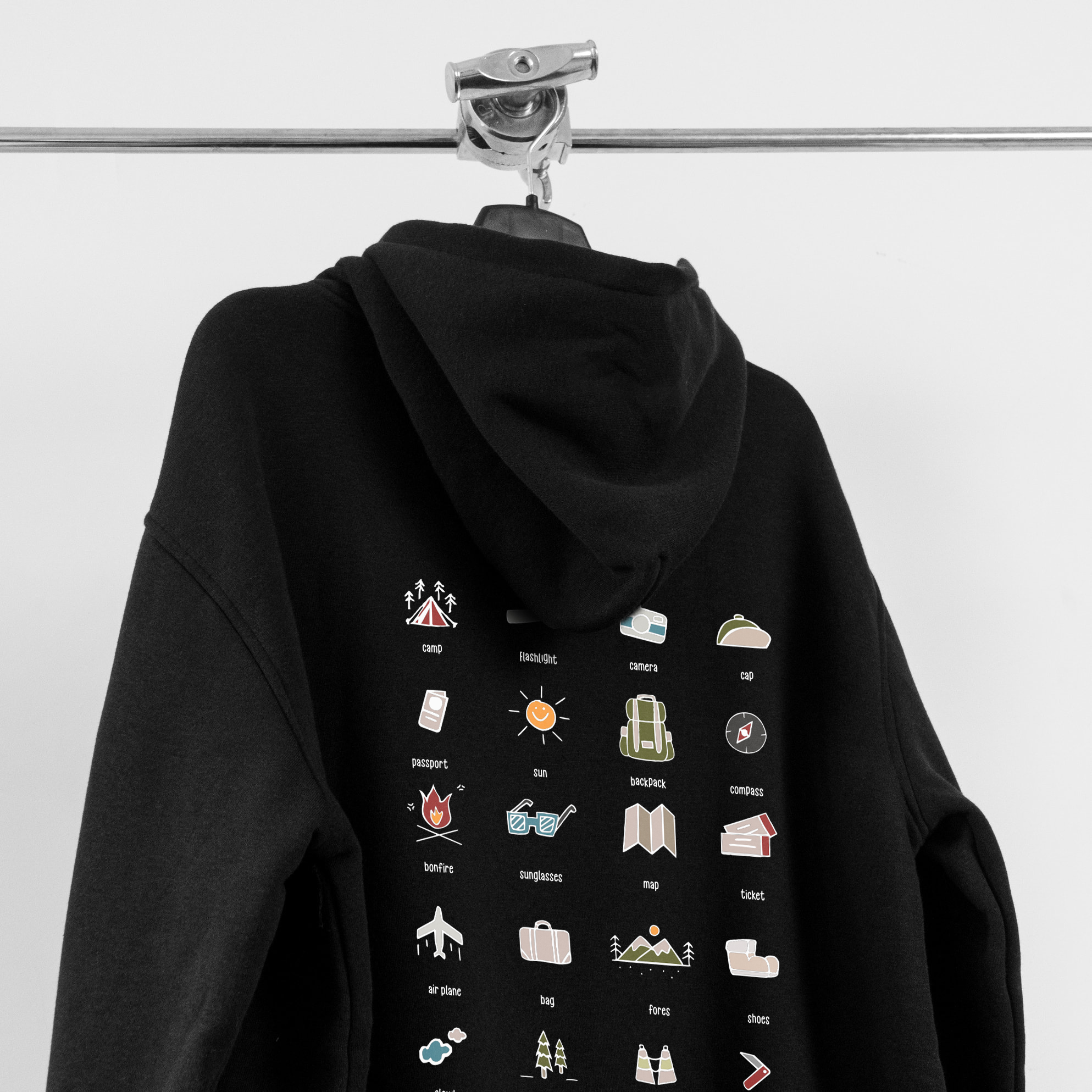 Áo Hoodie Unisex Icon Camp Nỉ Bông Greend Basic Design 2021 HD02