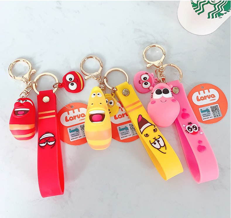 [HCM]Móc khóa sâu Larva cao cấp siêu xịn