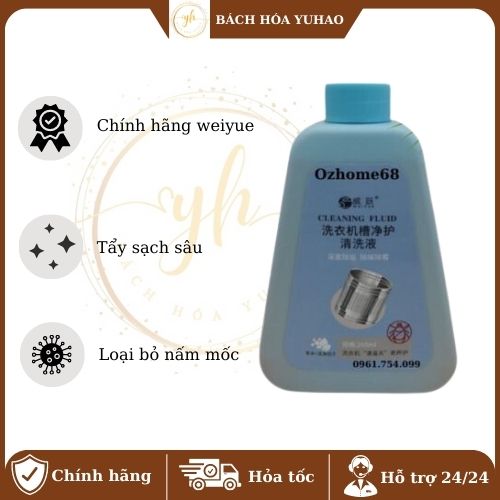 Chai vệ sinh lồng máy giặt, nước tẩy lồng máy giặt WEIYUE