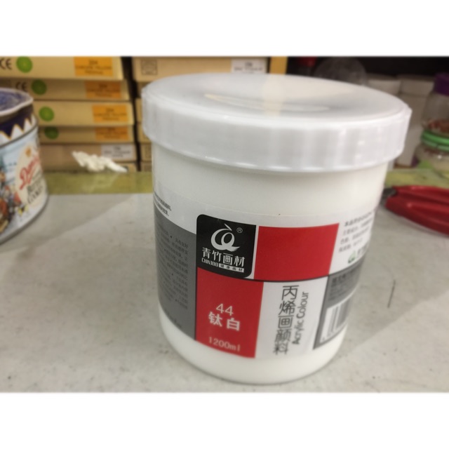 MÀU ACRYLIC 3D 1200ML (TRẮNG TO)