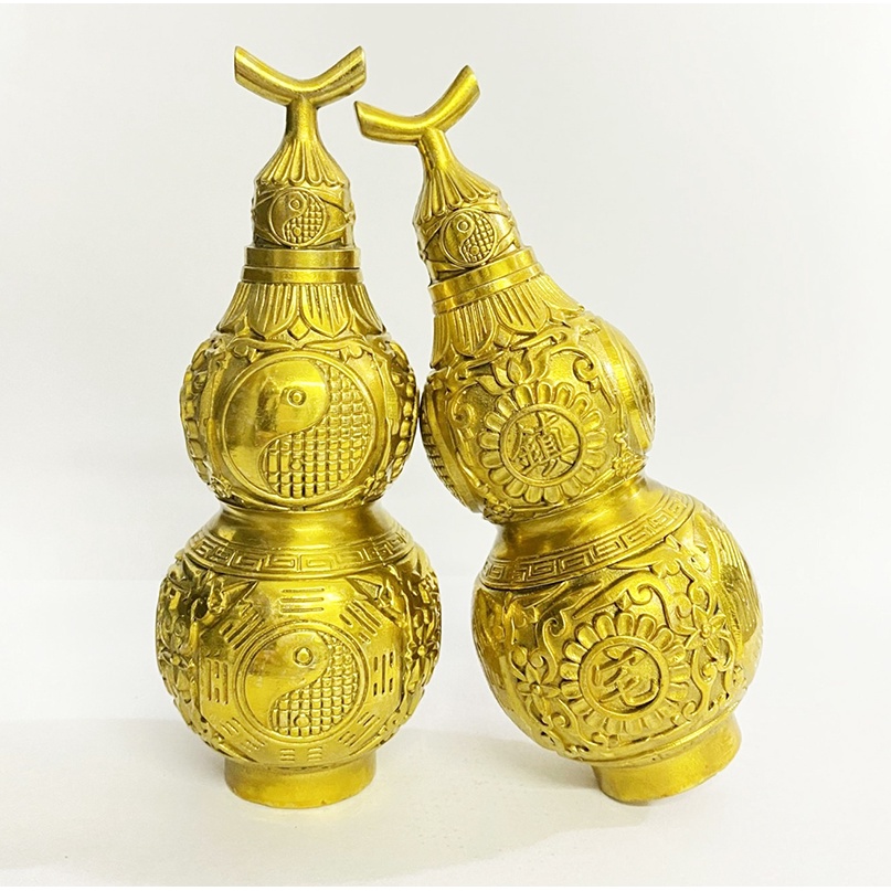 Hồ lô bát quái phong thuỷ hóa sát trừ tà bằng đồng thật , vật phẩm tâm linh, vật phẩm phong thủy