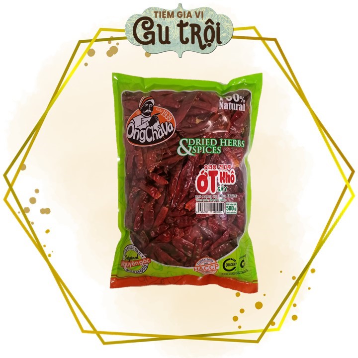 Ớt Khô Ông Chà Và 500gr (Túi)