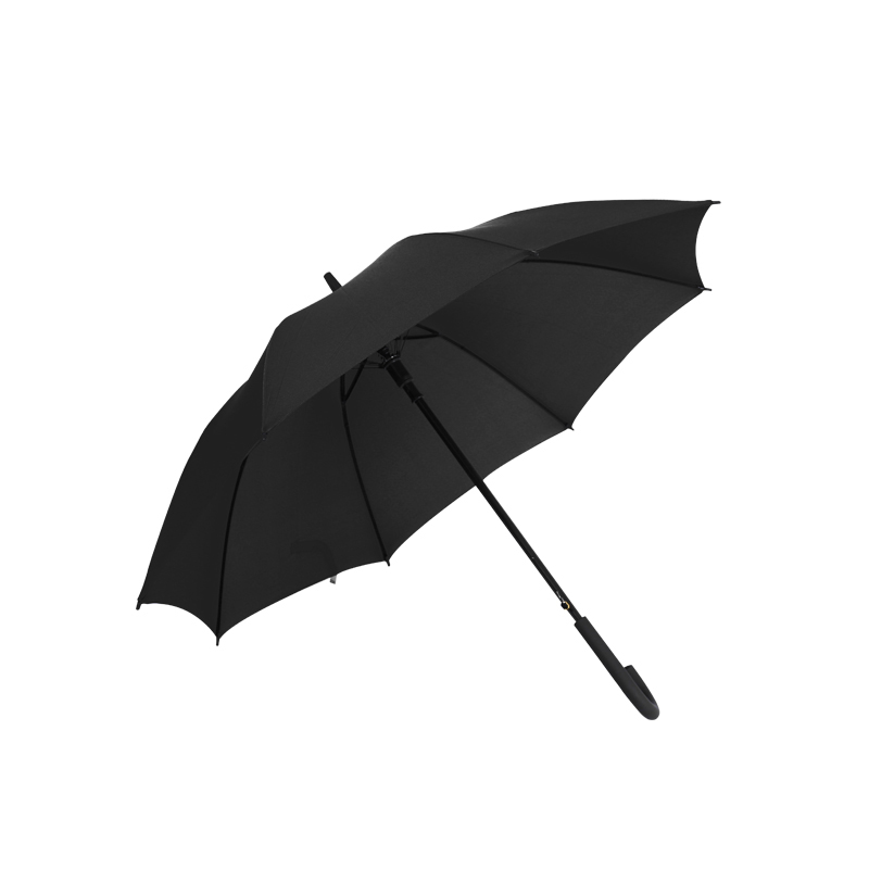 Ô dù đen trơn cán dài cỡ lớn 90cm