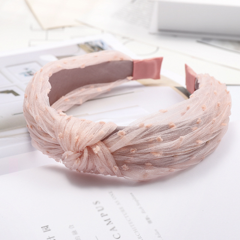 cài tóc ren lưới lụa sợi headband hàn quốc - ct168