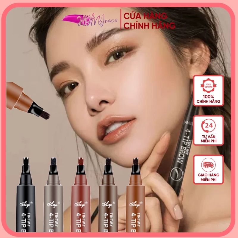 Bút kẻ lông mày phẩy sợi 4d chống nước lâu trôi aiyi lameila suake dành cho nữ