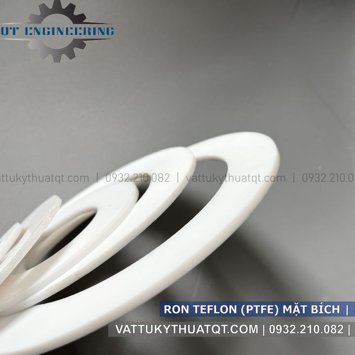 Gioăng/Ron Teflon - PTFE Chịu Nhiệt Lắp Cho Mặt Bích