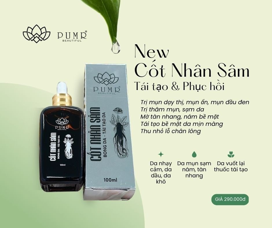 Cốt nhân sâm tái tạo da Pumr