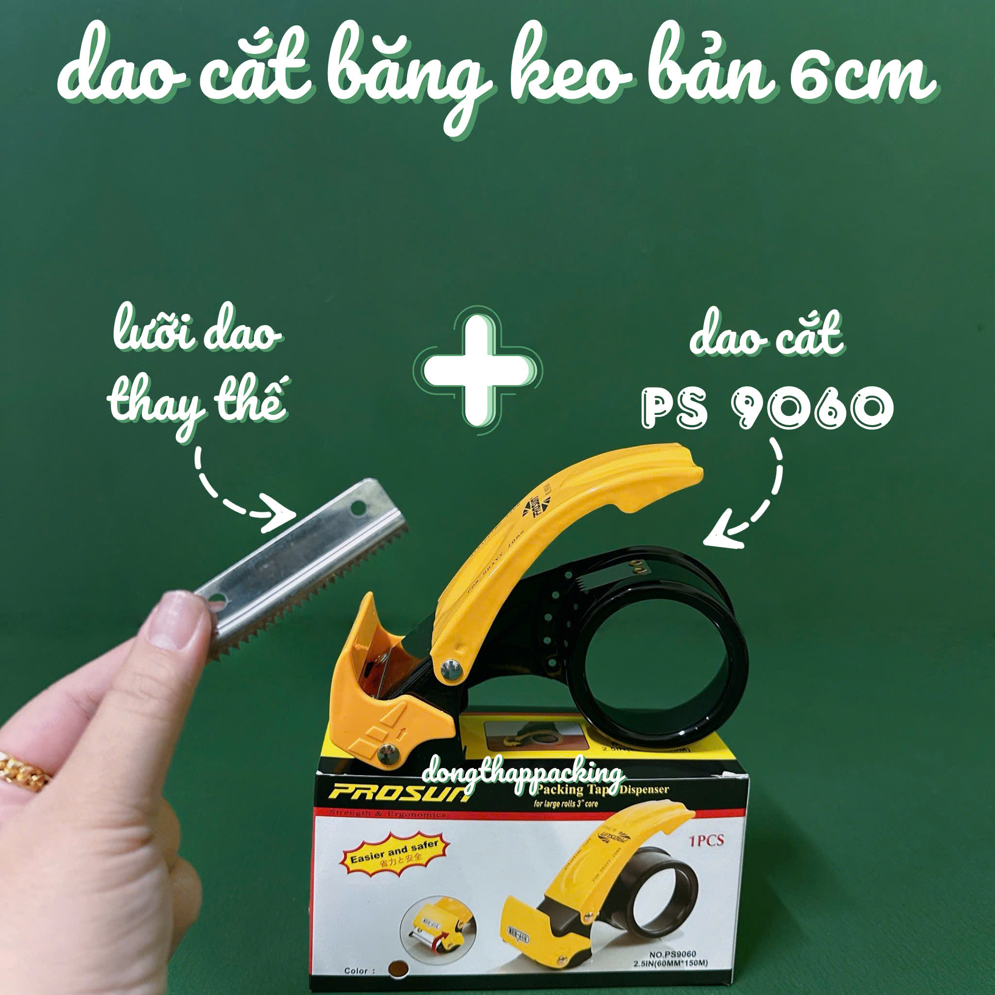 DỤNG CỤ CẮT BĂNG KEO CAO CẤP PS9050 và PS9060