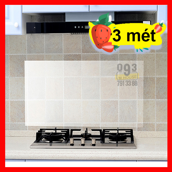 Decal Dán Tường, Giấy Dán Phòng Bếp, Tấm Chắn Dầu Mỡ Decal Dán Dài 3 Mét Tấm Lót Bàn, Miếng Lót Kệ