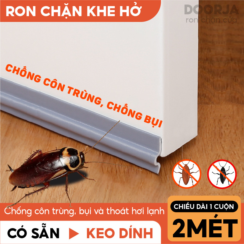 Nẹp Chặn Cửa Chống Gió Lùa Ron Cửa Sổ Cản Bụi DOORJA
