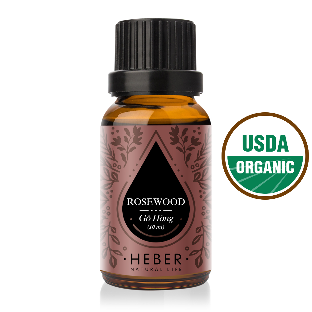 Heber Natural Life Rosewood Essential Oil Organic USDA 100% Pure Natural