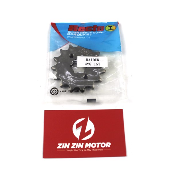 Nhông Recto 15T - Satria FI, Raider FI, Raider Xăng Cơ, Raider 2009 K9, Raider 2006 K6 - Zin Zin Motor