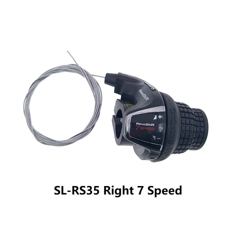Tay đề xe đạp shimano rs35 3x6 - 3x7 speed sl-rs35, tay đề vặn shimano chính hãng