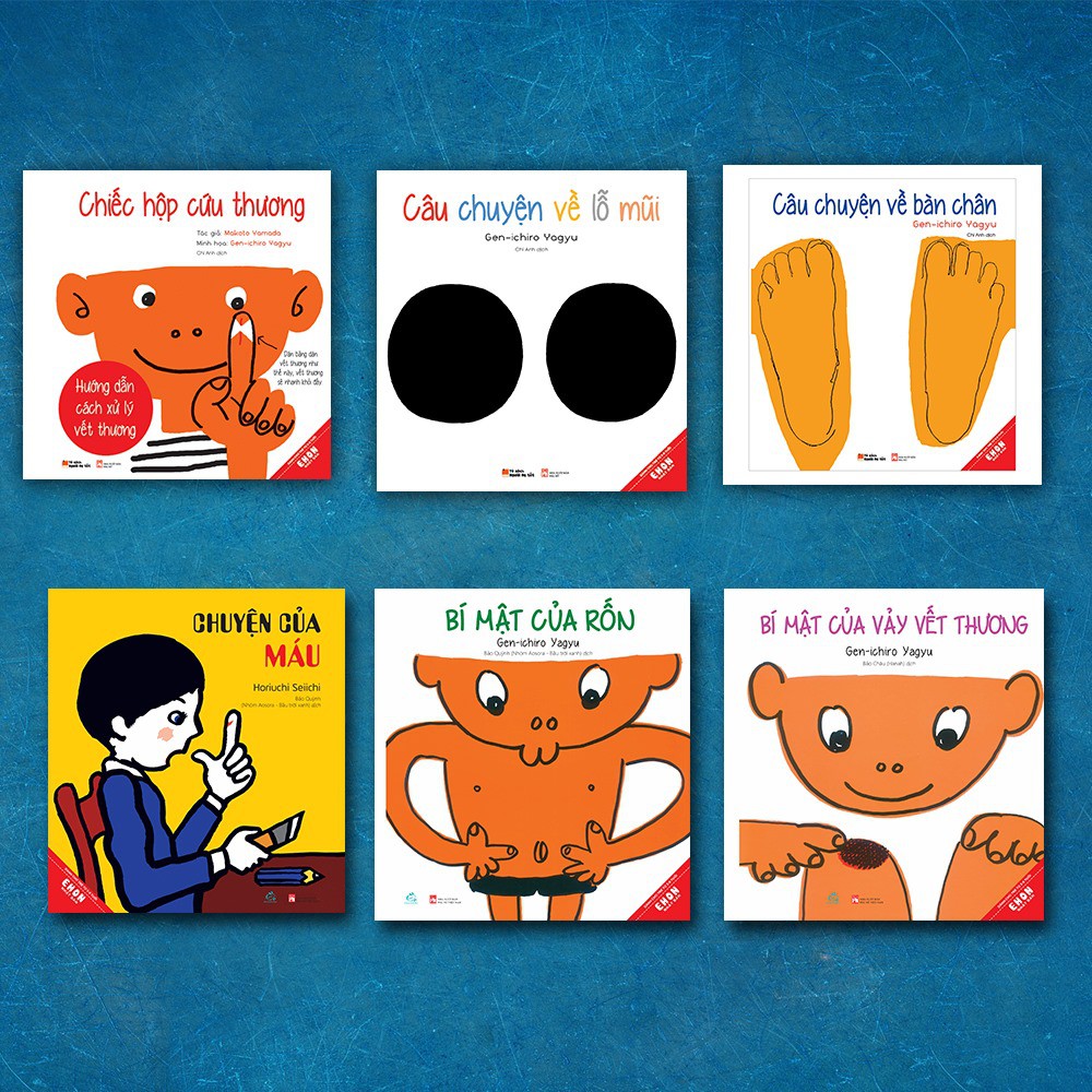 Sách Combo 6 cuốn Ehon khoa học cơ thể người - Mhbooks