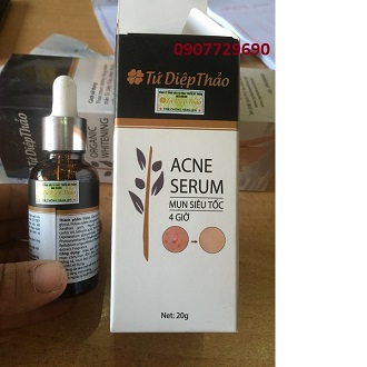 SERUM TỨ DIỆP THẢO ACNE SERUM MỤN SIÊU TỐC 4 GIỜ