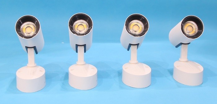 Combo 4 đèn LED Rọi Ống Bơ 10W ốp trần, tường, đèn soi tranh, đèn trang trí ánh sáng trung tính
