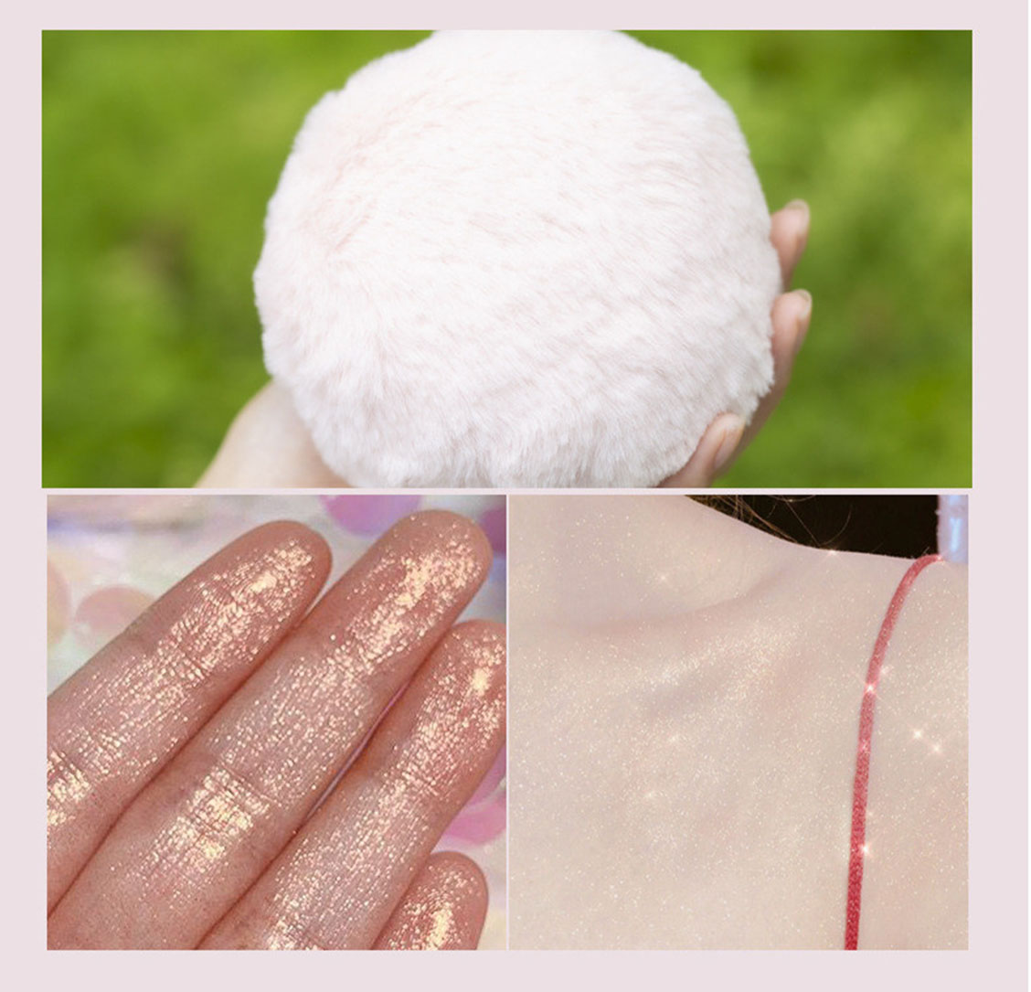 Bông phấn nhũ bắt sáng hạt siêu mịn, Make up ball MACK ANDY