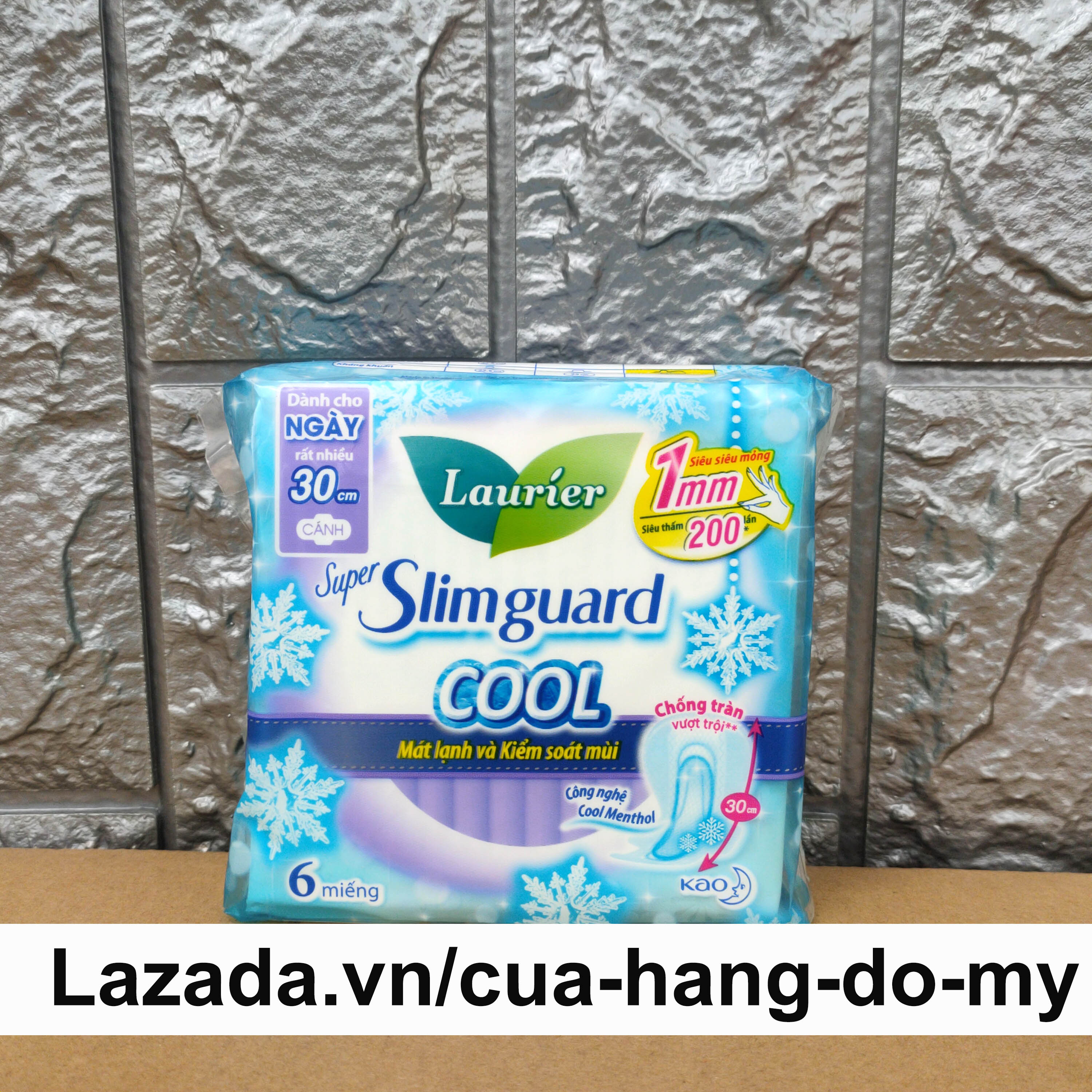 BÁO GIÁ BĂNG VỆ SINH MÁT LẠNH CÓ TỐT KHÔNG | Shopee Lazada Sendo Tiki mới nhất 28 Băng Vệ Sinh LAURIER Siêu mỏng BẢO VỆ 1MM Super Slimguard Cool 30cm có cánh gói 6 miếng dành cho ngày rất nhiều - mát lạnh và kiểm soát mùi - Cửa Hàng Đồ Mỹ