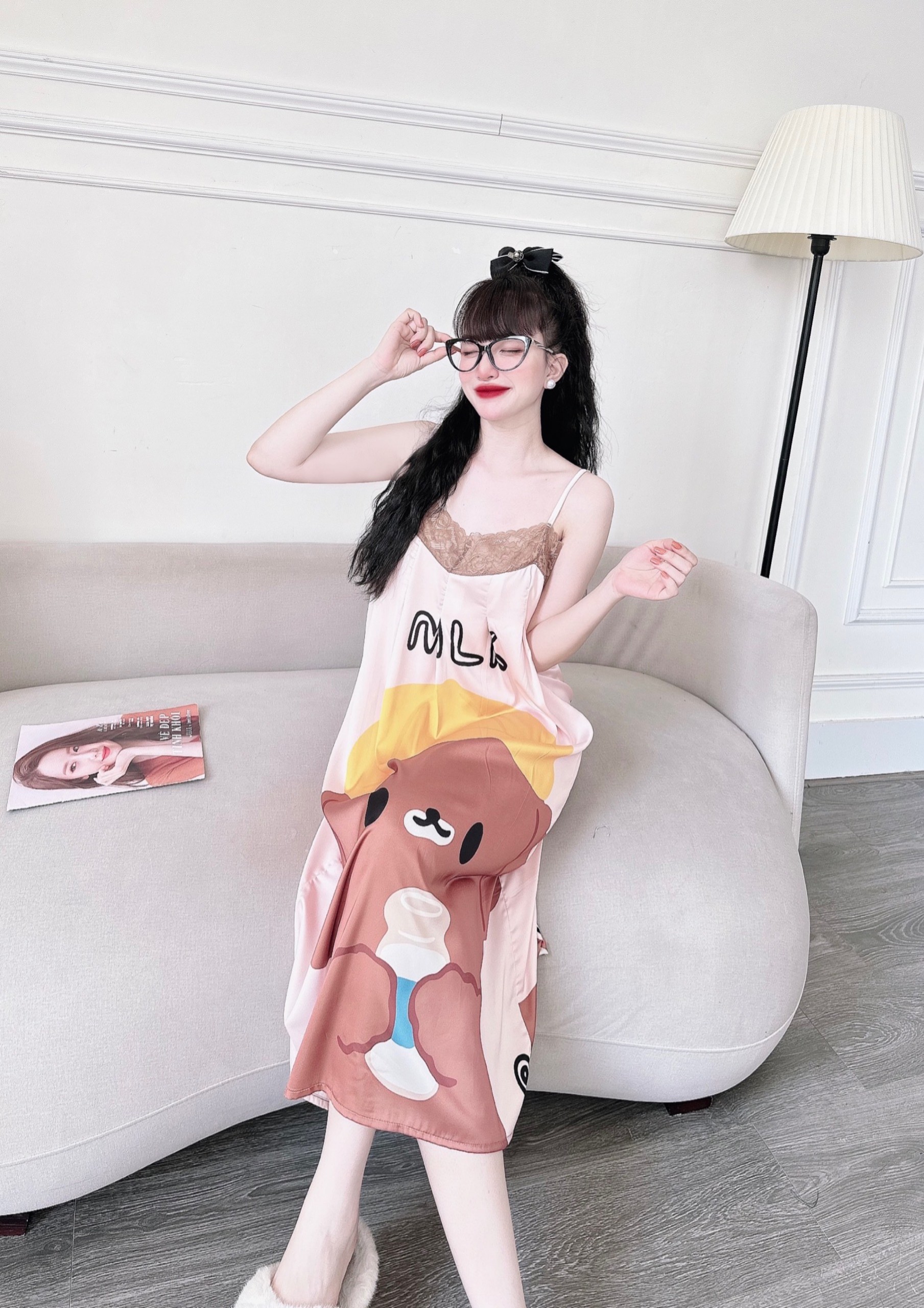 ĐẦM LỤA XẾP LY THIẾT KẾ CAO CẤP