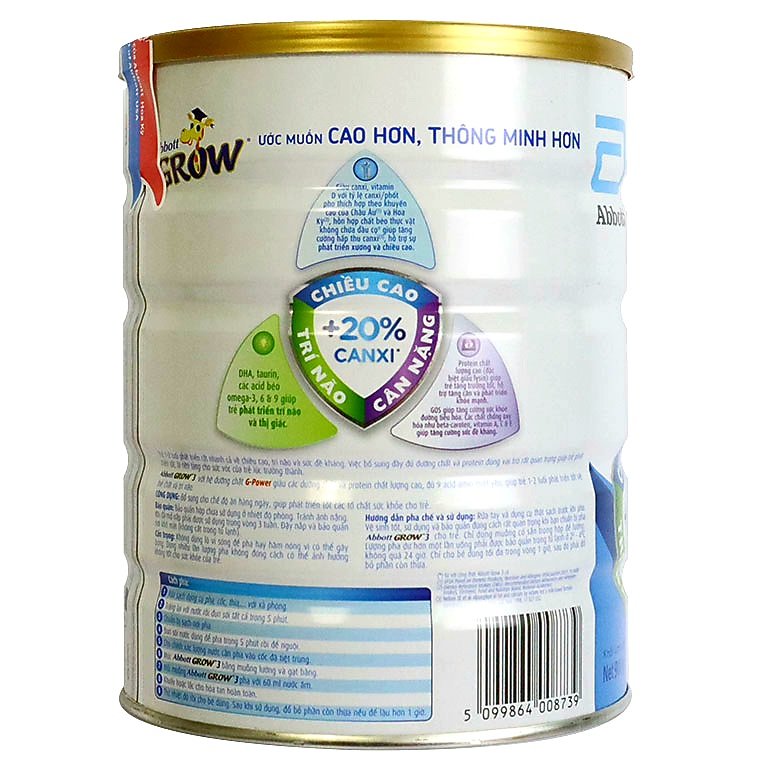 Sữa Grow 1+ thay thế Sữa Grow 3 abbott 900g [Date 2026]