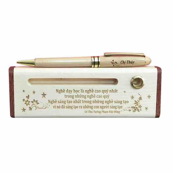 [HCM]Quà tặng ý nghĩa bút gỗ khắc tên