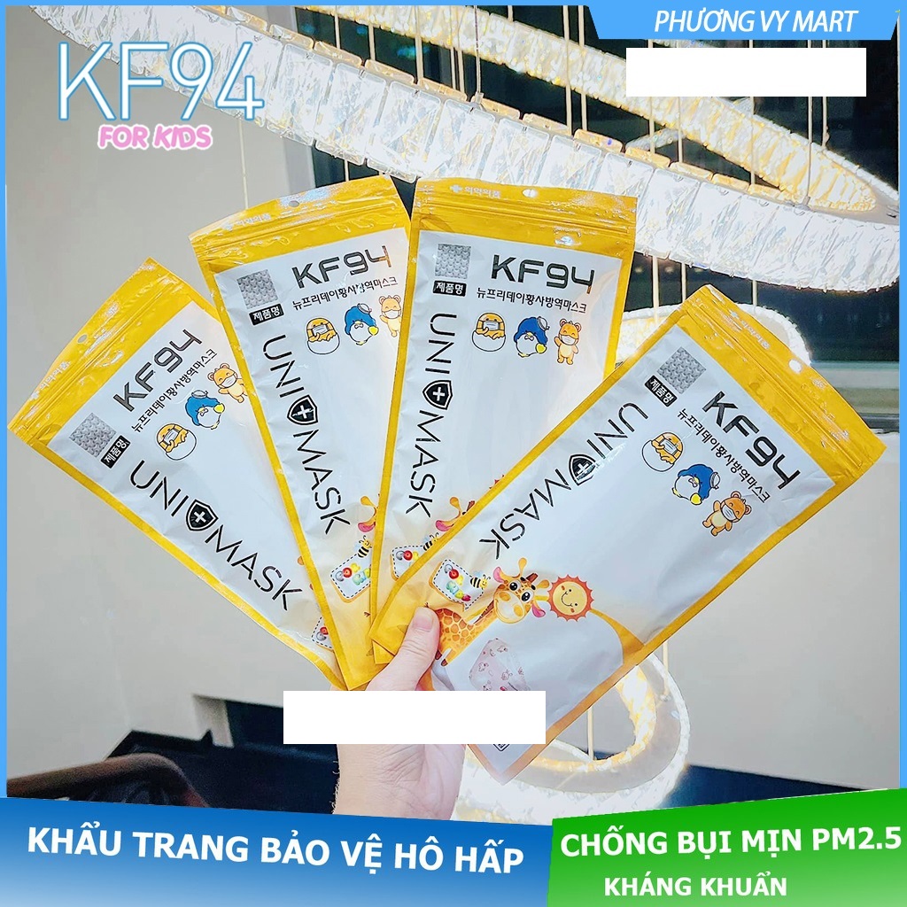 Set 20 chiếc khẩu trang trẻ em 4 lớp KF94 UNI MASK