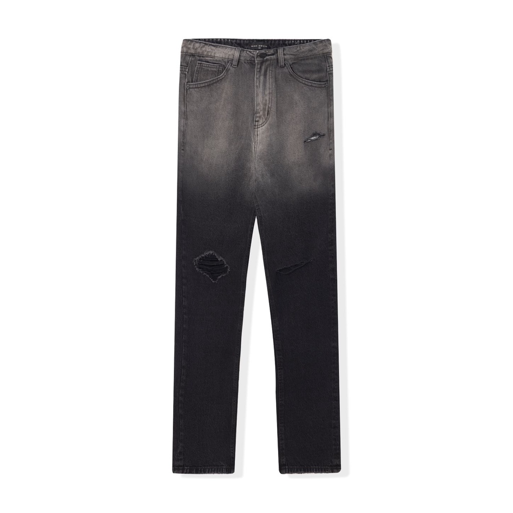 Quần jean nam streetwear cao cấp FNOS RG1 màu xanh, dáng xuông, chất liệu không co giãn
